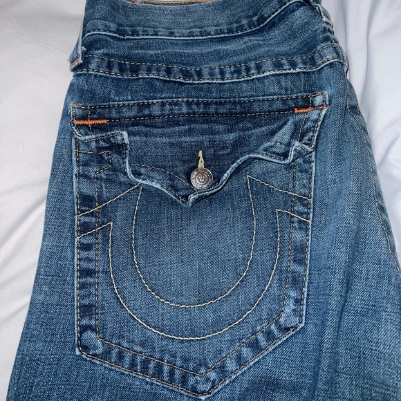 Vintage true religions with leather patch - Picture 4 of 6